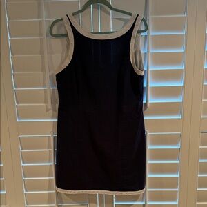 Lauren James Navy and White Mini Dress